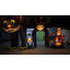Décoration de jardin gonflable de 7 pieds de hauteur avec joyeux Halloween et squelette fantôme