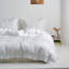 Ensemble de housse de couette en lin à volants-812165167-808424117