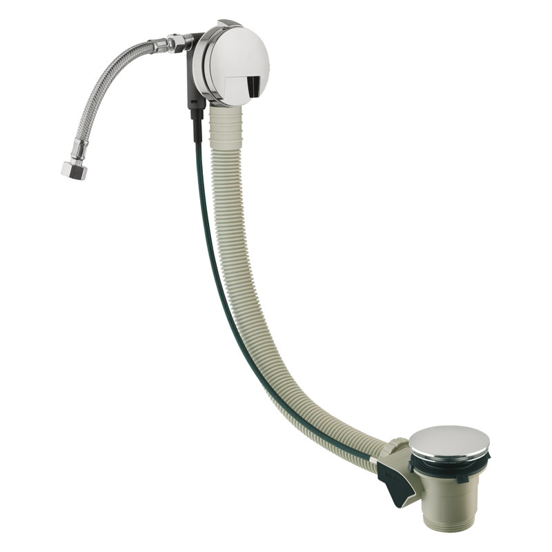 Stefania Pop-Up Bath Waste With Overflow, 6.5cm H