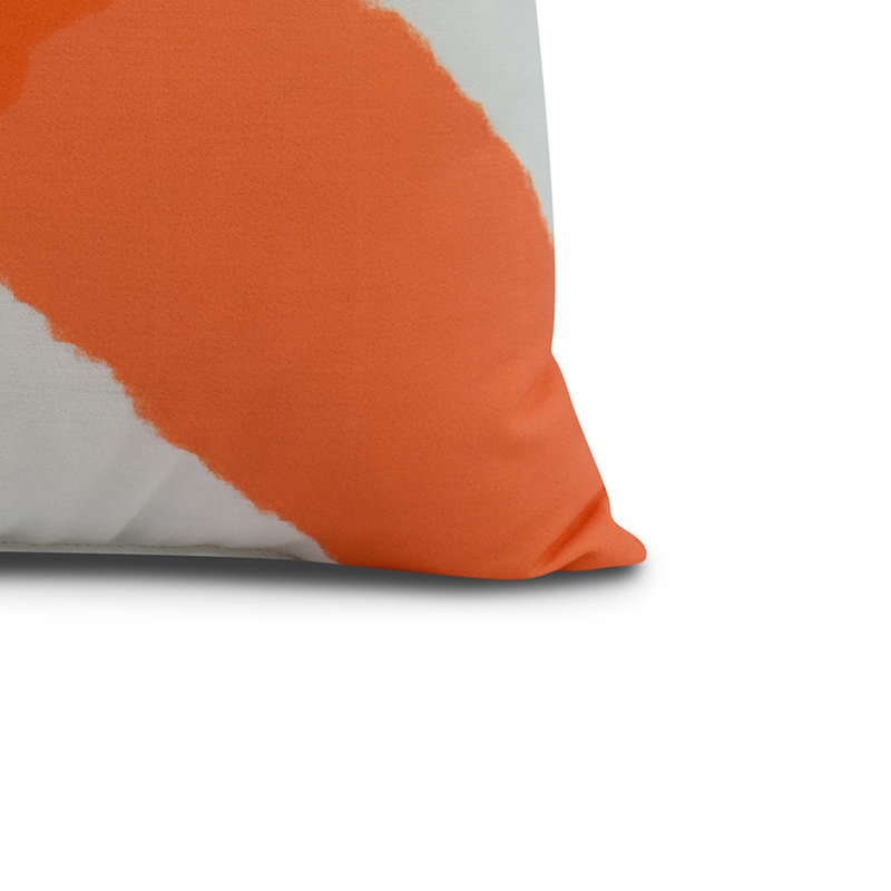 Housse et insert de coussin carré Nantucket, Orange, 16 po x 1 po