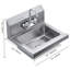 Lavabo à main commercial avec robinet