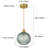 1-Light Pendant Light with Globe Glass Shade for Kitchen Island-1976781187