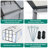 Gain Height Windproof Aluminum Greenhouse 8X14 FT With Polycarbonate Panels, Raised Base, And Anchor System For Year-Round Gardening-124683669