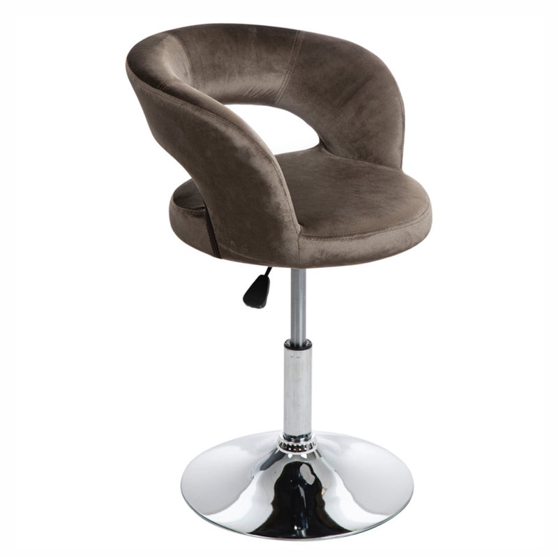 Giselle Contemporary Vanity Chair, Soot