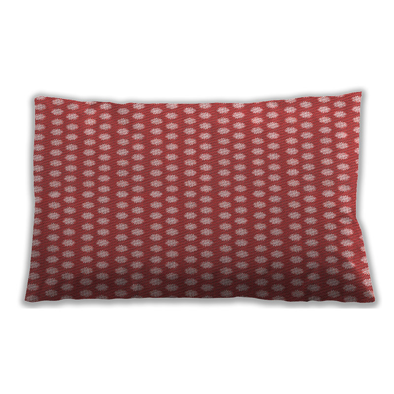 Coussin décoratif à motif 958, Microsuède, Rouge