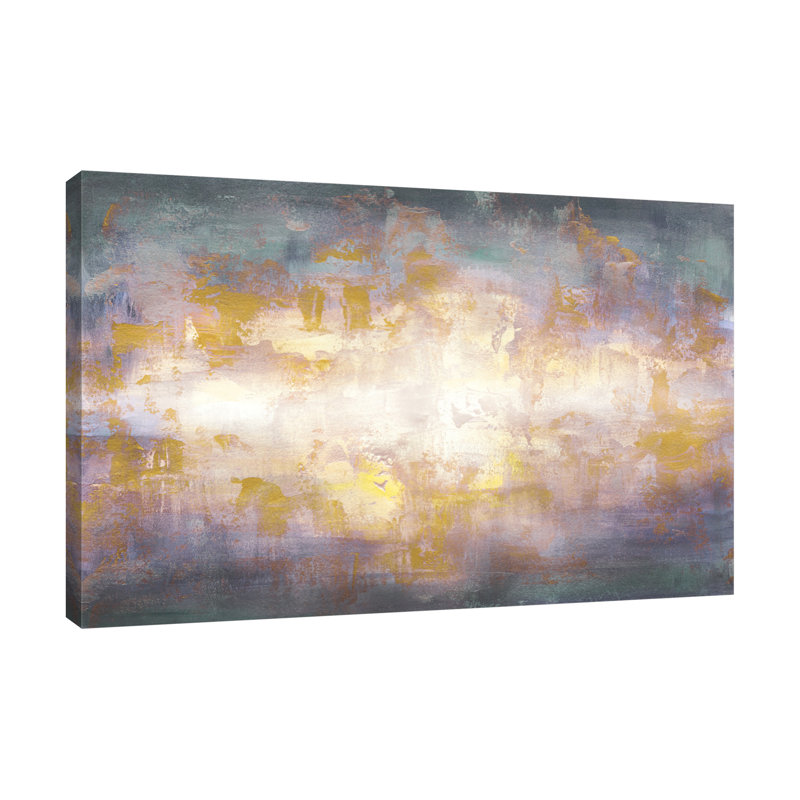 "Sunrise Pastel Abstract III", toile tendue par Mercer41, H 10 po x l 15 po x P 1,5 po