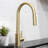 ZLINE Palisades Pull Down Single Handle Kitchen Faucet in Champagne Bronze-117509272