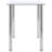 vidaXL Dining Table Tempered glass, Stainless steel-1127647935