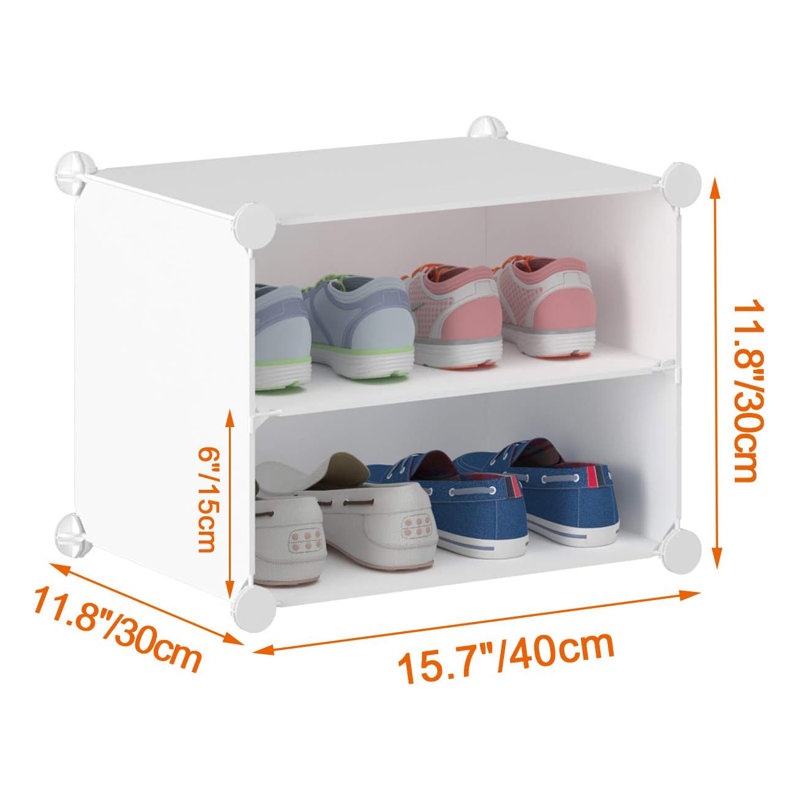 Armoire de rangement pour chaussures avec portes, 48 paires de rangement pour chaussures pour garde-robe, couloir, salon, chambre à coucher, garage