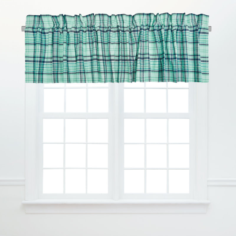 McKinley Plaid Cotton Valance Window Treatment