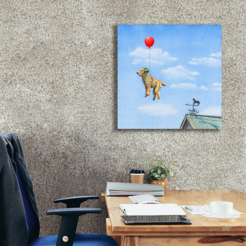  «Dudley Sails Away» par Marvindale, art mural sur toile, 26 po x 26 po, H 26 po x l 26 po
