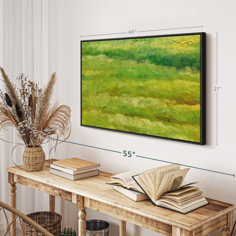 Green Fields Canvas Print, 27" H x 40" W