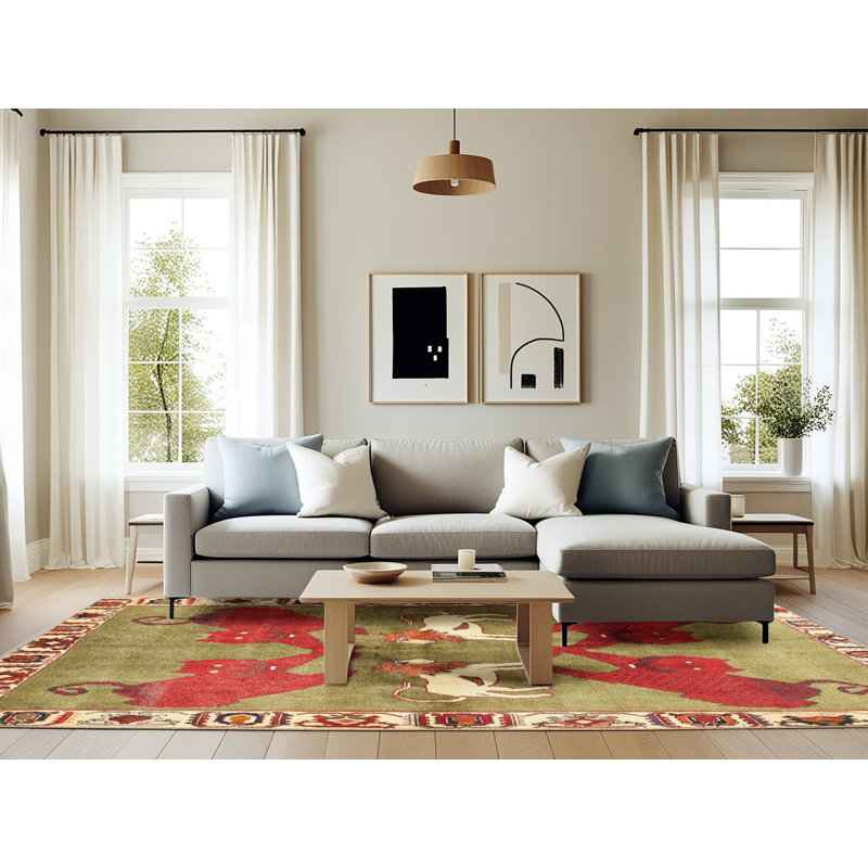 Tapis vert Southwestern, Rectangle 6 pi x 9 pi