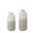 2 Piece Gray and White Modern Metal Vases