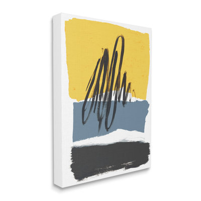 " Abstract Squiggle Over Vibrant Shapes "
