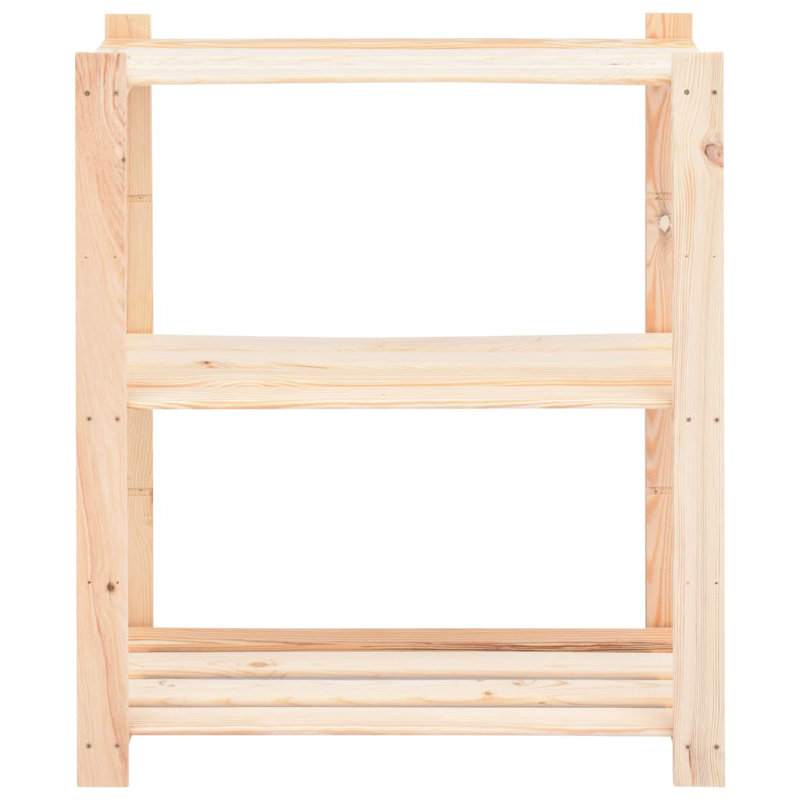 Starkey 90cm H Solid Wood Etagere Bookcase, 90cm H x 80cm W x 38cm D