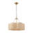 20" 6-Light Scalloped Rattan Drum Chandelier-555301178