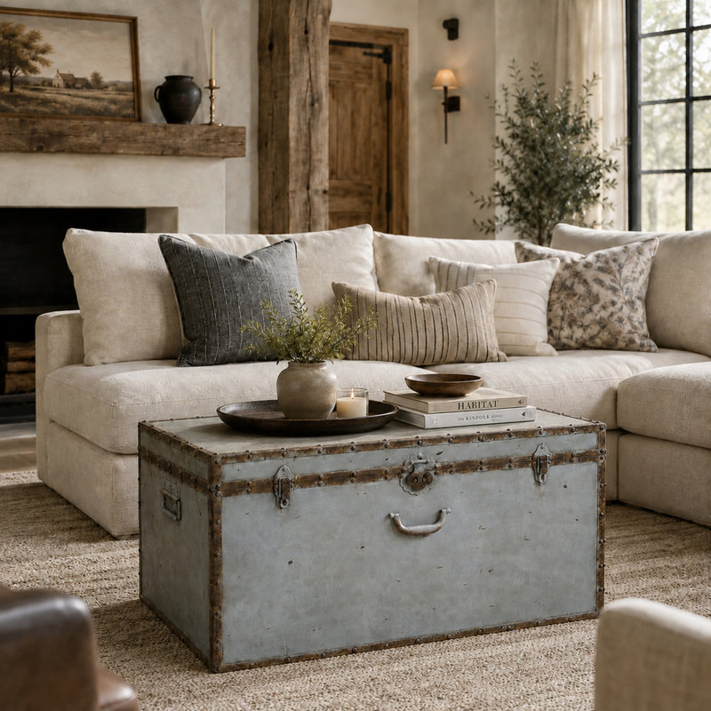 Metal Decorative Bin