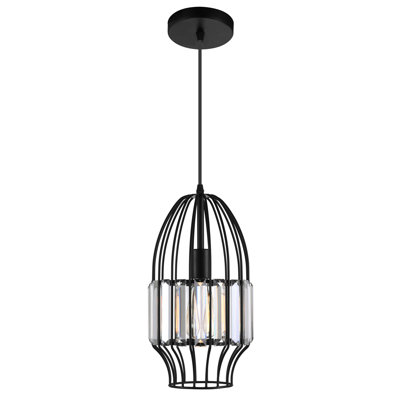 Luminaire suspendu géométrique simple à 1 lumière