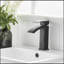 Robinet de salle de bain noir, robinet noir brossé pour lavabo de salle de bain, robinet de salle de bain monotrou noir-119318069