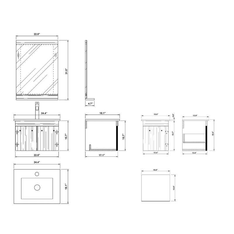 Miroir de salle de bain Loews