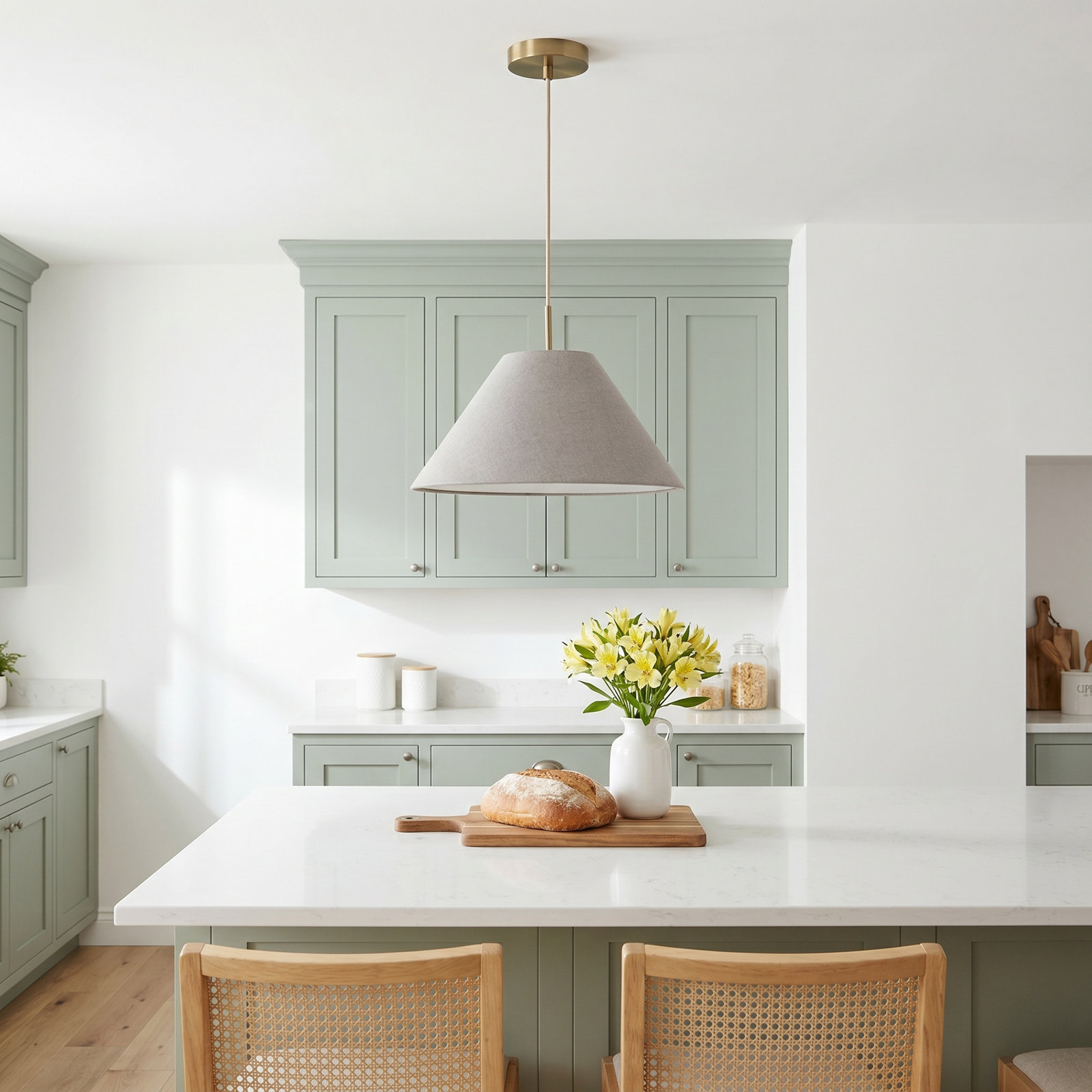 Finley Single Light Pendant, Gray