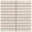 Botticino Extra Light 12x12 Stacked Polished Marble Mosaic Tile