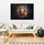 Abstract Golden Buddha - No Frame Print on Canvas-1707139348