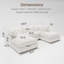 Canapé blanc modulaire en forme de U chenille-1961089355-1961089354