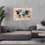 Art mural coloré sur la carte du monde coloré-129152165
