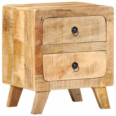 Bedside Cabinet 40X32x46 Cm Solid Wood