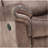 Zubaida Two Tone Chocolate Velvet Glider Recliner-949012010