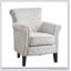 Fauteuil club à dossier étroit Brooke