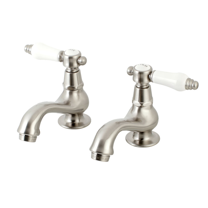 Robinet pour salle de bain à robinet de bassin bel air, Nickel brossé