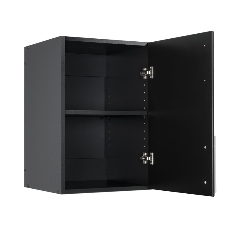 Single Storage Cabinet ( 24'' H x 16'' W x 16'' D), Black