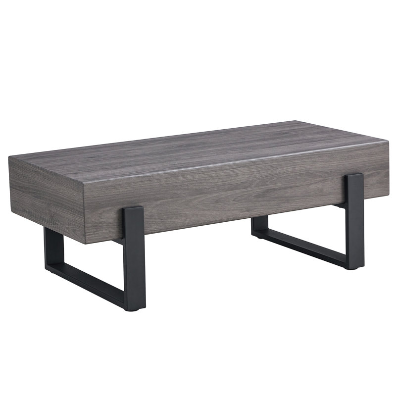 Table basse Industrial-Chic, Gris, H 17,32 po x l 47,24 po x P 24,43 po