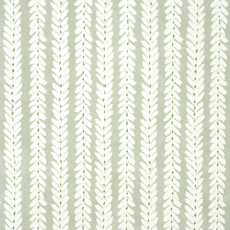 Papier peint Schumacher X Veere Grenney Woodperry, Céladon