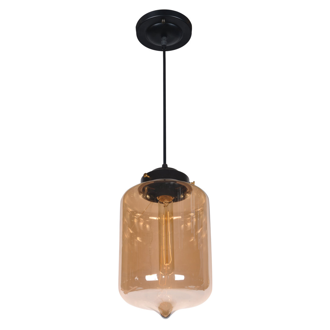 Bronte 1 - Light Black Lantern Pendant