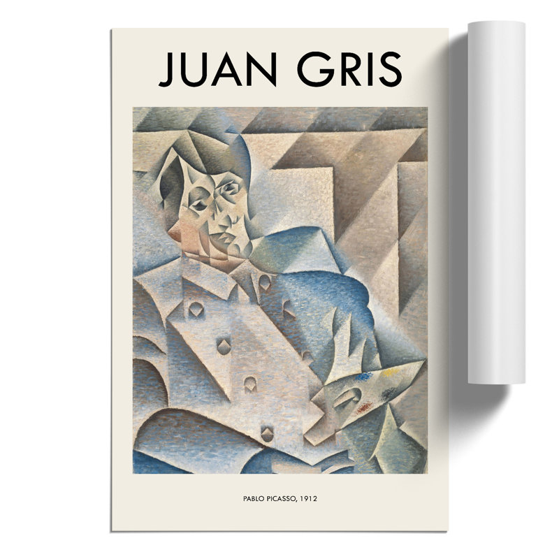 Portrait Of Pablo Picasso by Juan Gris - No Frame Print, 42cm H x 30cm W x 0.1cm D