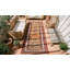 Tapis jaune antique en laine Ganjeh