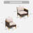 Shutesbury Wicker Outdoor Patio Chairs with Single Armrest and Cushions-368110726
