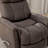 Global Home Swivel Glider Recliner With Manual Adjustable Headrest & Footrest In Faux Leather Bentley-121491156