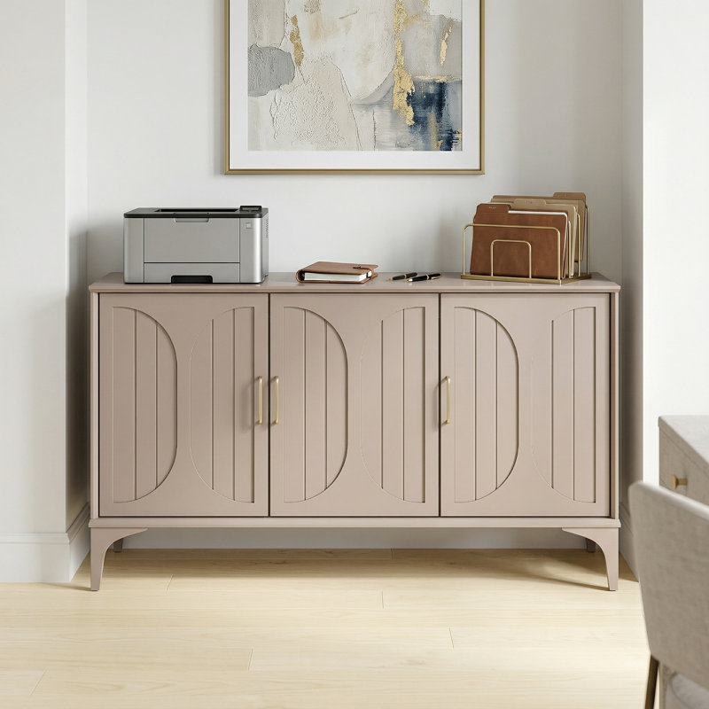 Harrington 3 Door Sideboard, Warm Nude