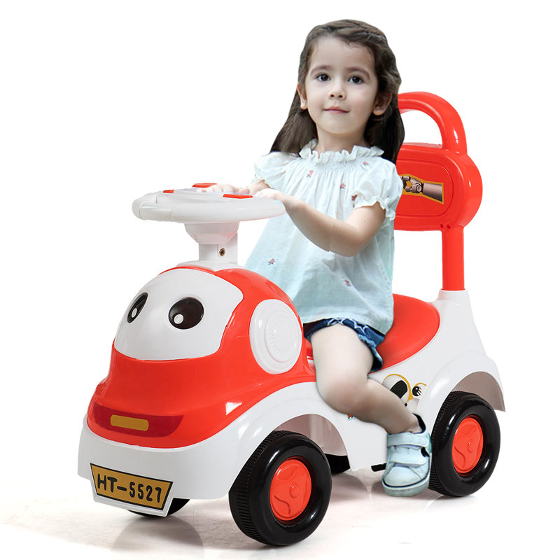 Clinger Freeport Park Push/Pull Ride On Toy, Orange