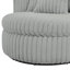 Fauteuil demi-tonneau surdimensionné Mindy