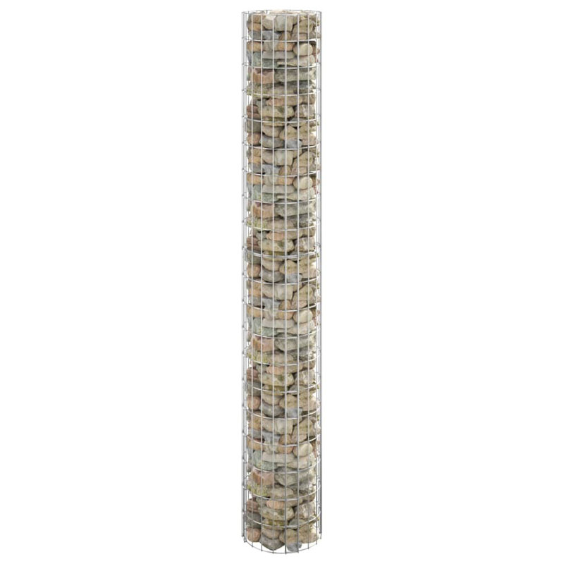 Clôture en métal argenté, H 78,7 po x l 11,8 po x P 11,8 po