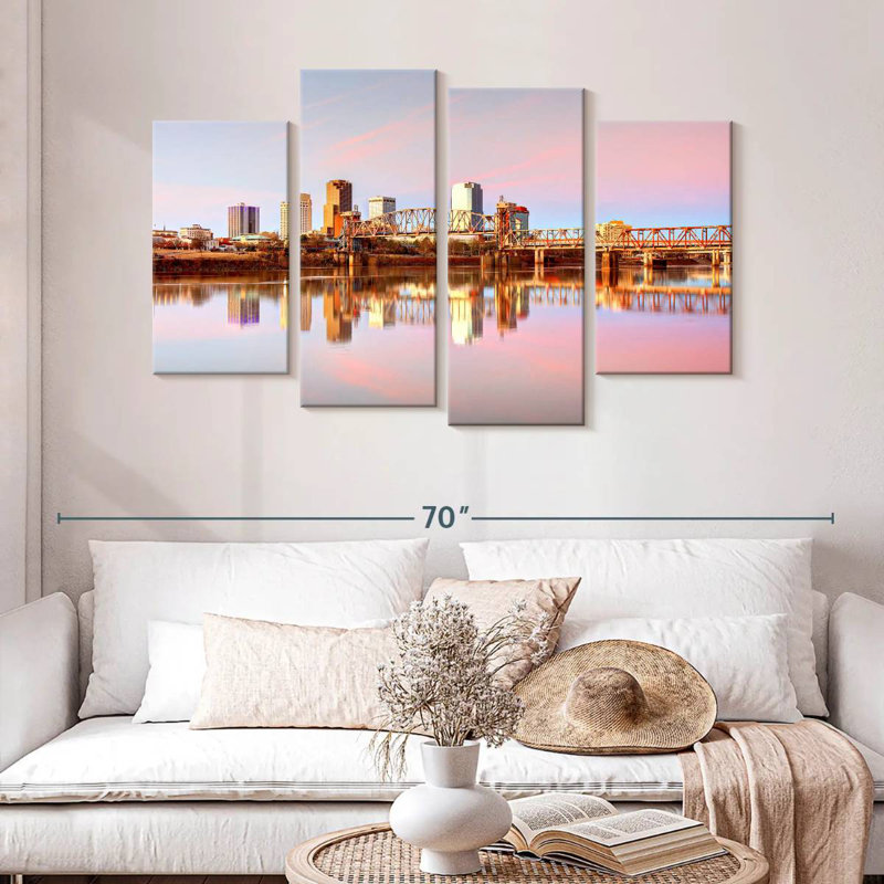 Little Rock Reflection, 32" H x 52" W