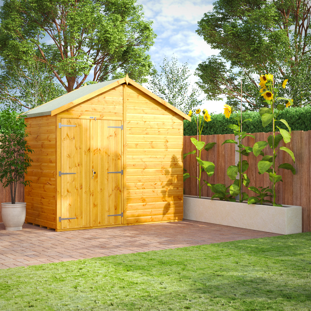 Apex 8.5 ft. W x 4.4 ft. D Solid Wood Shiplap Steep Slope Garden Shed