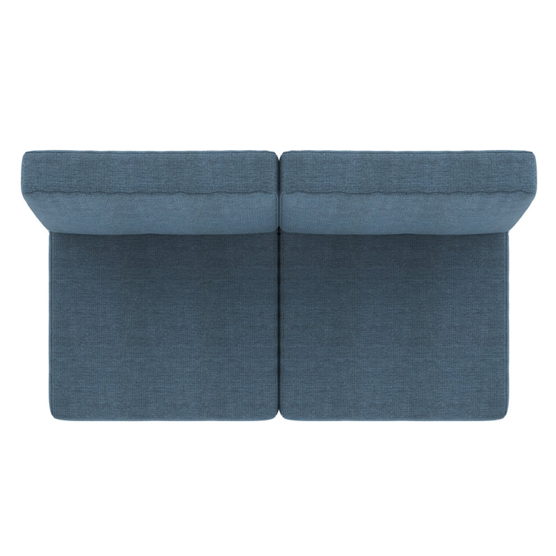 Sunbrella® Outdoor Loveseat Seat / Back Cushion, Spectrum Denim Sunbrella®