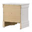 Table de chevet 2 tiroirs blanc